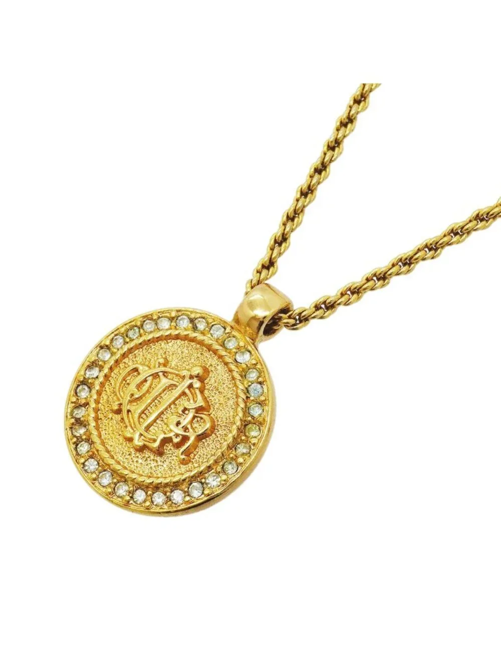 Dior Necklace Emblem Round